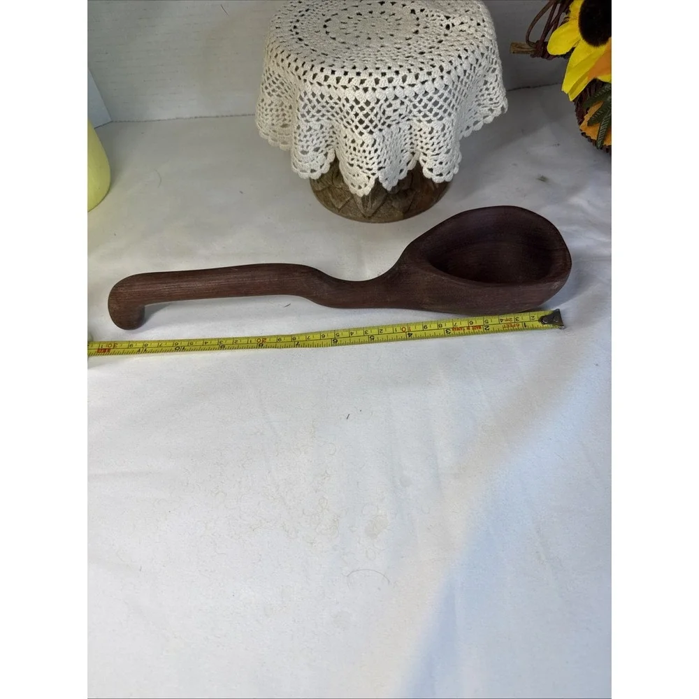 Handmade Long-Handled Beautiful Wood Spoon 11.75